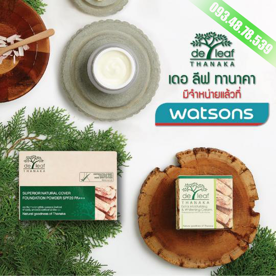 Phấn trang điểm dưỡng da Thái Lan Deleaf Thanaka