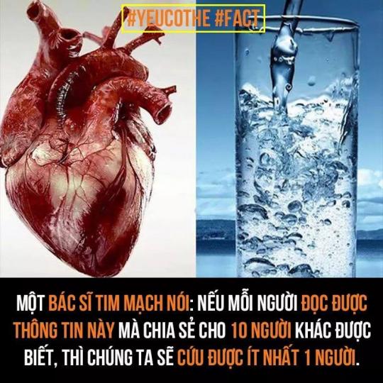 TIM MẠCH, TAI BIẾN VÀ CÁCH UỐNG NƯỚC