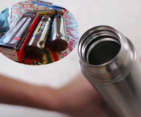 bình giữ nhiệt Trung Quốc có chứa sợi amiăng cực kỳ độc hại.