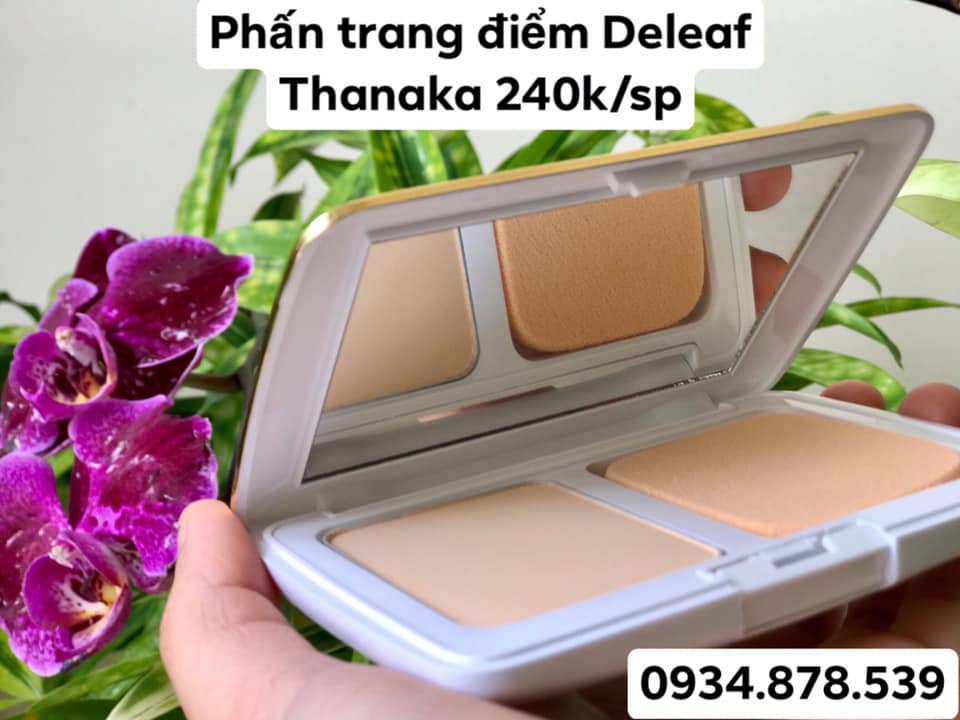 đánh giá phấn trang điểm Deleaf Thanaka