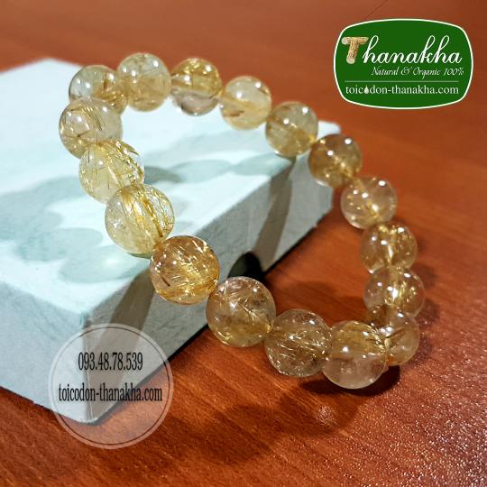 Vòng thạch anh tóc vàng Myanmar