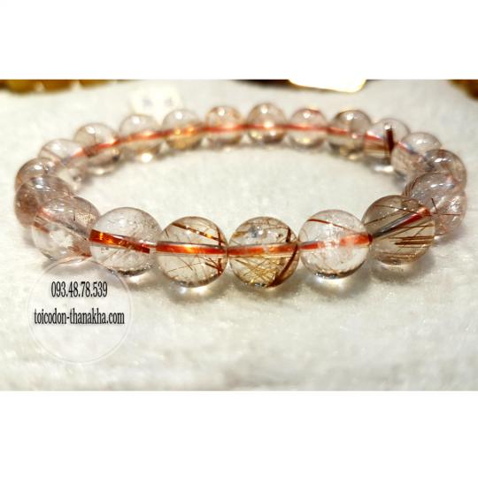 Vòng thạch anh tóc nâu Myanmar